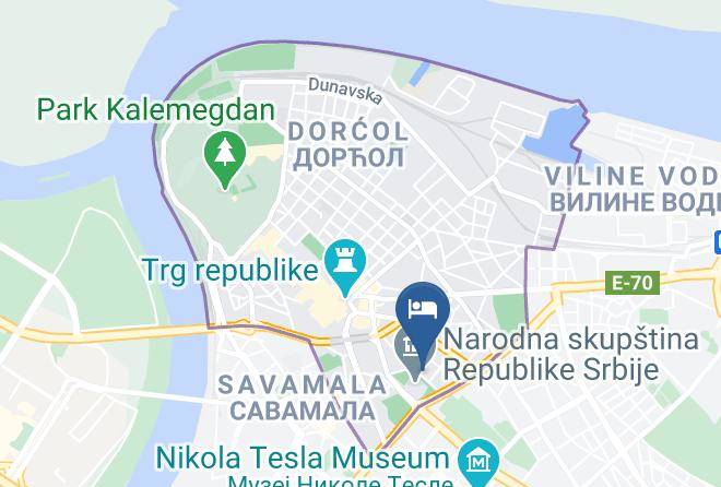 Belgrade City - Dominic Smart Luxury Suites Parliament Maps