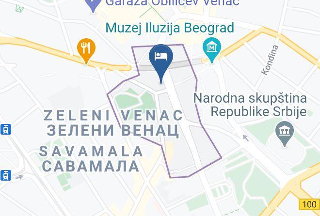 Belgrade City - Dominic Smart Luxury Suites Terazije Maps