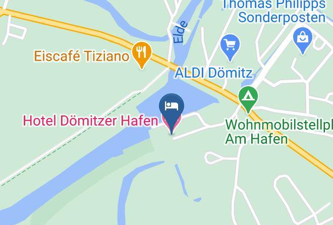 Ludwigslust Parchim - Hotel Domitzer Hafen Maps