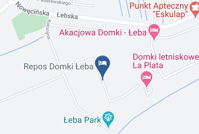 Leborski - Domki Leba Bursztynova 13 Maps