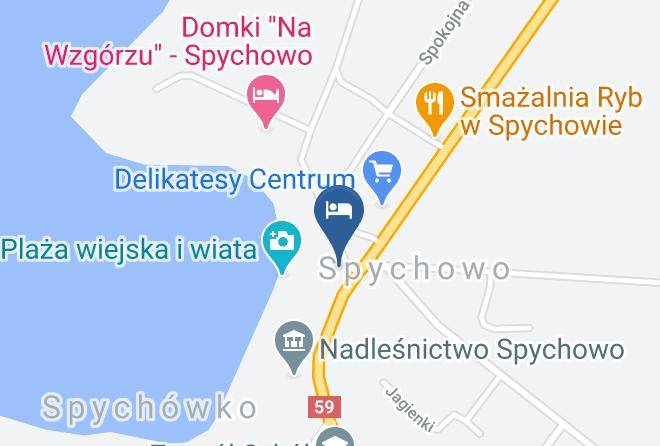 Domki Pokoje Nad Stawem Mlynowo Kolo Mragowa Map