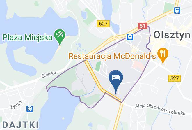 Olsztyn - Domluks Noclegi Olsztyn Maps