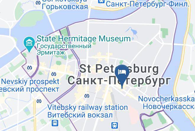 Saint Petersburg - Dell Arte Hotel Maps