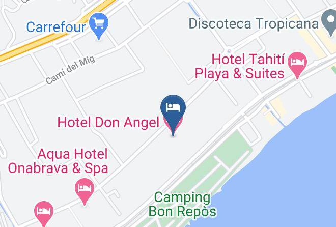 Barcelona - Hotel Don Angel Maps