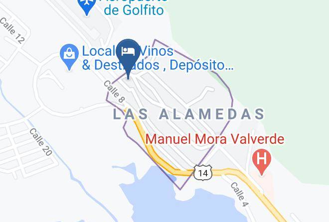 Golfito - Don Fito Hotel Maps