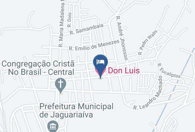 Jaguariaiva - Don Luis Hotel Maps
