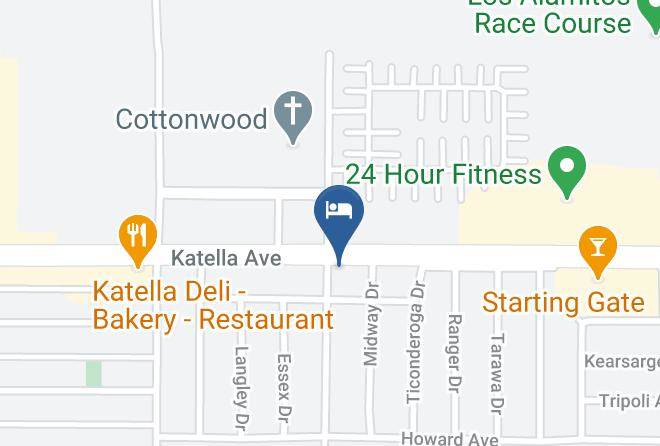 Orange - Don's Turf Motel Los Alamitos Maps