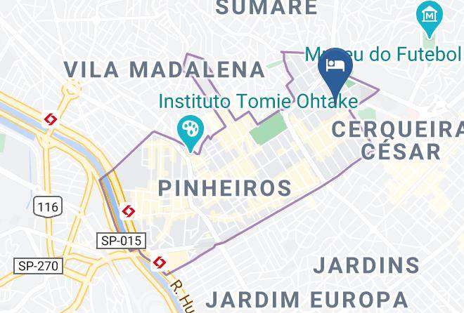 Sao Paulo Jardim Paulista - Don Valente Pousada Maps