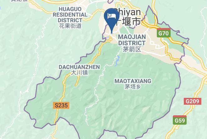 Shiyan - Dongxu Boutique Hotel Shiyan Maps