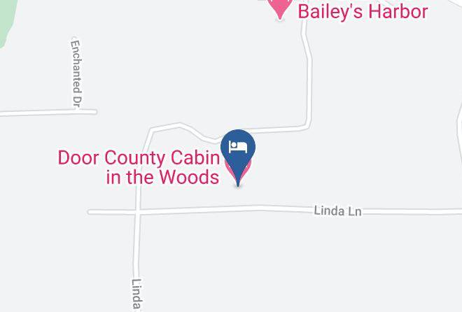 Door - Door County Cabin In The Woods Maps