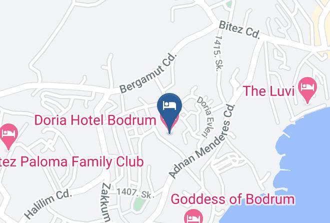 Bodrum - Doria Hotel Bodrum Maps