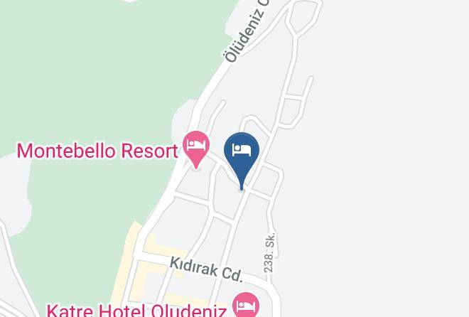 Dorian Hotel Map - Mugla - Fethiye