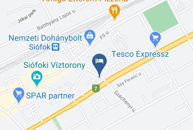 Siofok - Belvarosi Panzio Maps