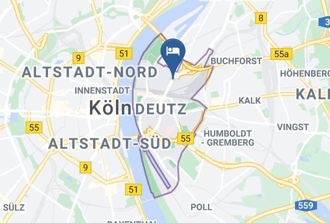 Cologne - Dorint Hotel An Der Messe Koln Maps