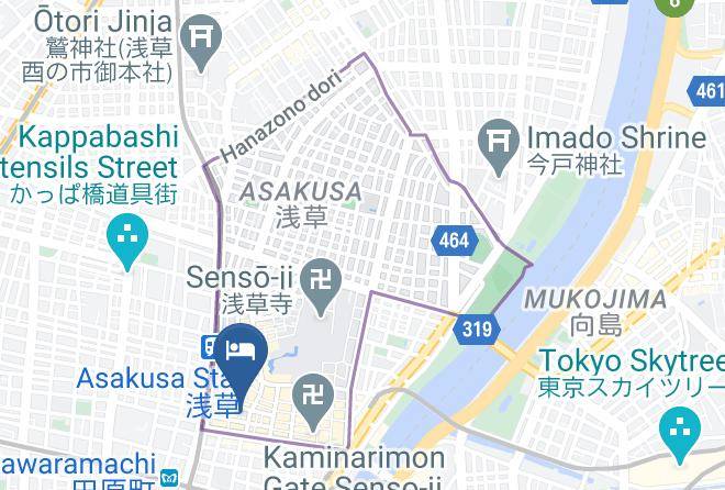 Taito Ward - Dormicafe K Maps