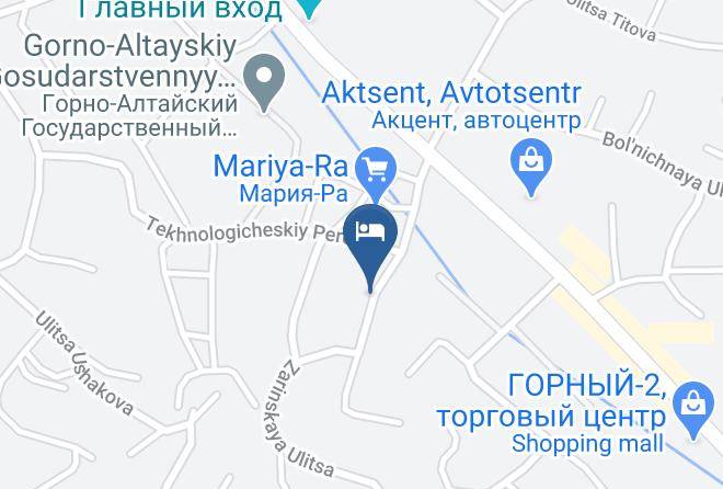 Gorno Altaysk - Dormostroy Gostinitsa Maps