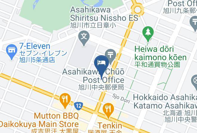 Asahikawa City - Dormy Inn Asahikawa Maps