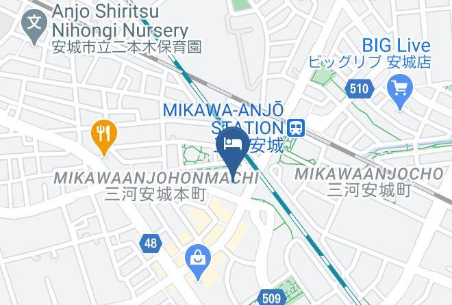 Anjo City - Dormy Inn Express Mikawaanjo Maps