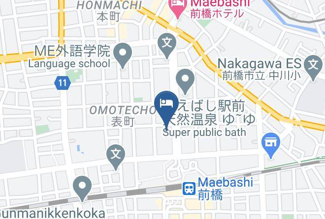 Maebashi City - Dormy Inn Maebashi Maps