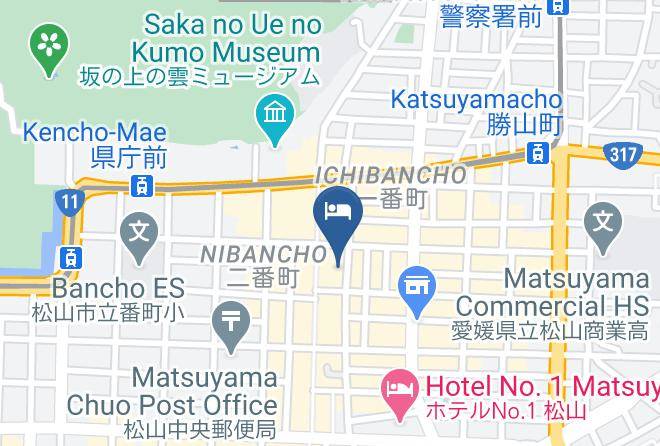 Dormy Inn Matsuyama Map - Ehime Pref - Matsuyama City