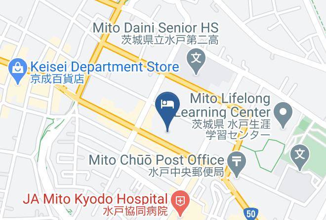 Dormy Inn Mito Hot Springs Map - Ibaraki Pref - Mito City