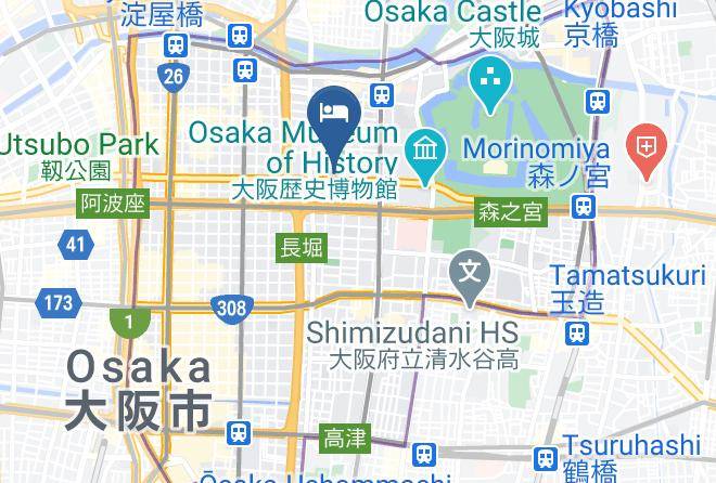 Osaka City Chuo Ward - Dormy Inn Osaka Tanimachi Maps