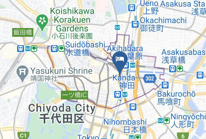 Chiyoda Ward - Dormy Inn Premium Kanda Maps