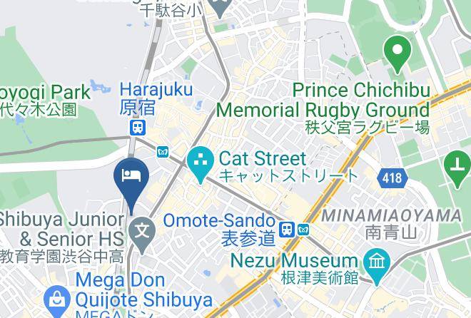 Shibuya Ward - Dormy Inn Premium Shibuya Jingumae Maps