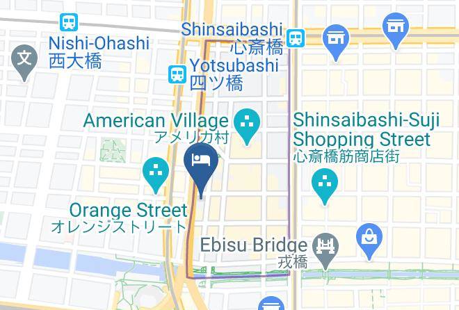 Dormy Inn Shinsaibashi Map