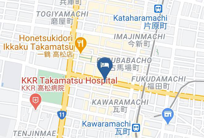 Dormy Inn Takamatsu Map - Kagawa Pref - Takamatsu City