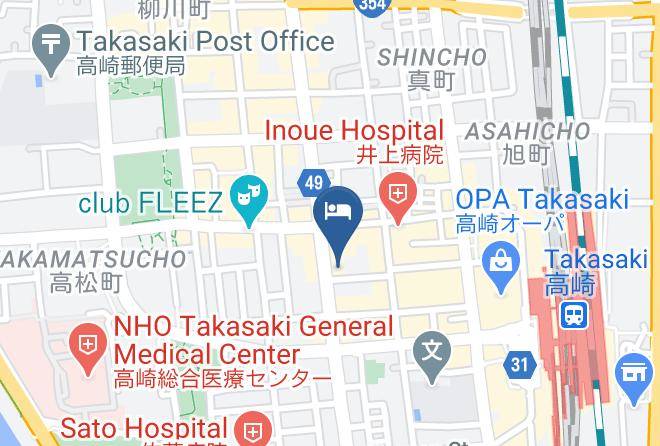 Takasaki City - Dormy Inn Takasaki Maps