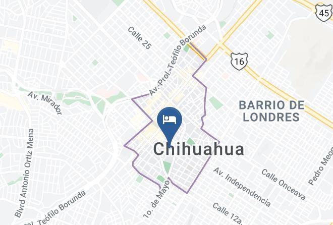 Chihuahua City Center - Doroteo Hotel Boutique Maps