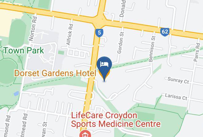 Maroondah - Dorset Gardens Hotel Maps
