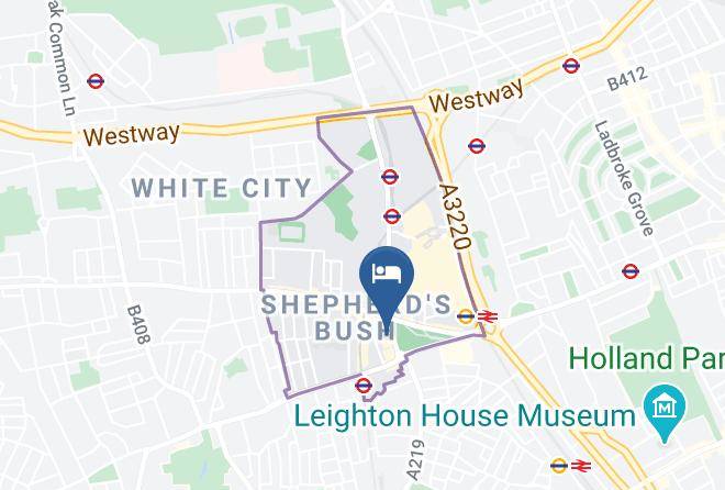 London - Dorsett Shepherds Bush London Maps