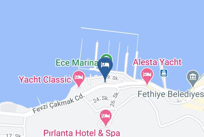 Fethiye - Hotel Doruk Maps