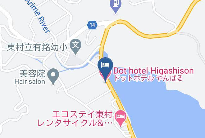 Higashi Vil Kunigami District - Dot Hotel Higashison Maps