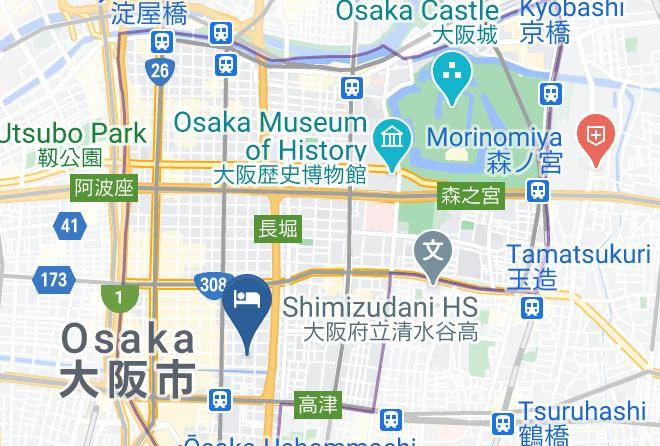 Osaka City Chuo Ward - Dotombori Crystal Hotel Maps