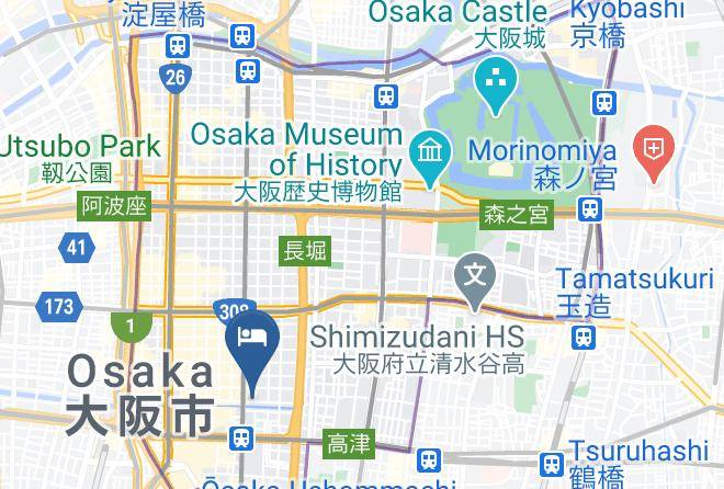 Osaka City Chuo Ward - Dotombori Shinsaibashi Hotel Maps