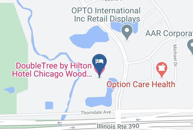 Dupage - Doubletree By Hilton Hotel Chicago Wood Dale Elk Grove Maps