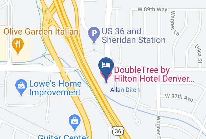 Doubletree By Hilton Hotel Denver Westminster Map