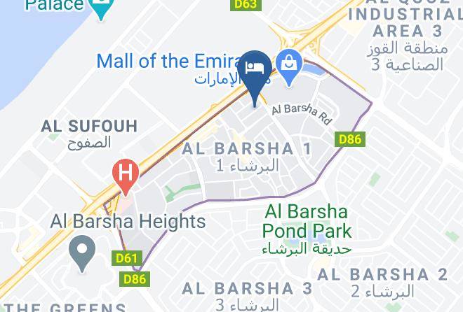 Dubai - Hilton Garden Inn Dubai Mall Of The Emirates Maps