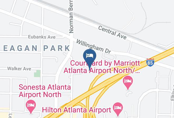 Fulton - Doubletree By Hilton Hotel Atlanta Airport Maps