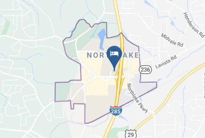 Doubletree By Hilton Hotel Atlanta Northlake Map