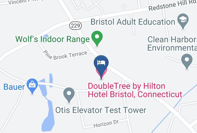 Doubletree By Hilton Hotel Bristol Connecticut Map