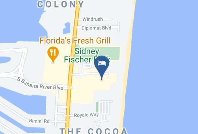 Brevard - Doubletree By Hilton Hotel Cocoa Beach Oceanfront Maps