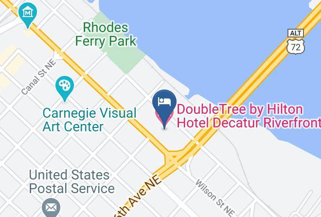 Doubletree By Hilton Hotel Decatur Riverfront Map