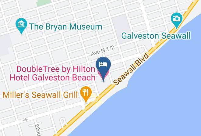 Galveston - Doubletree By Hilton Hotel Galveston Beach Maps