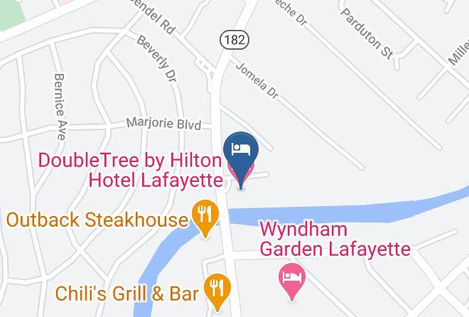 Lafayette Par - Doubletree By Hilton Hotel Lafayette Maps