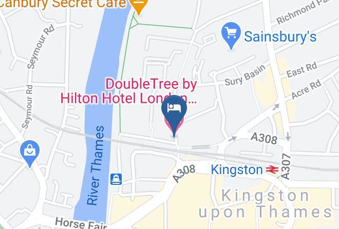 London - Doubletree By Hilton Hotel London Kingston Upon Thames Maps