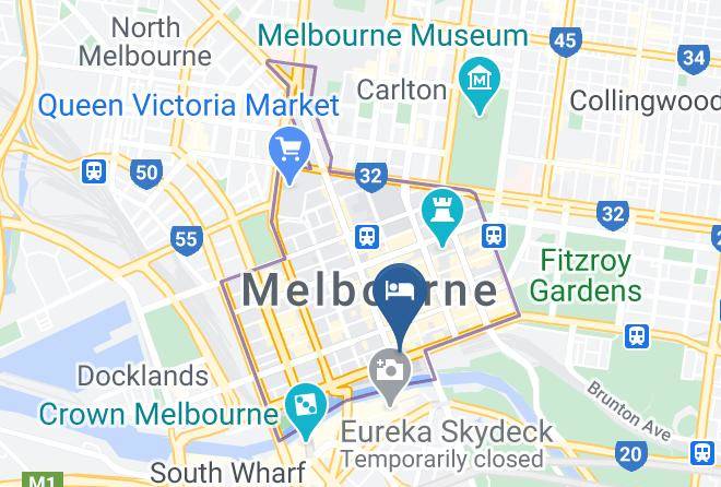 Doubletree By Hilton Hotel Melbourne Flinders Street Map
